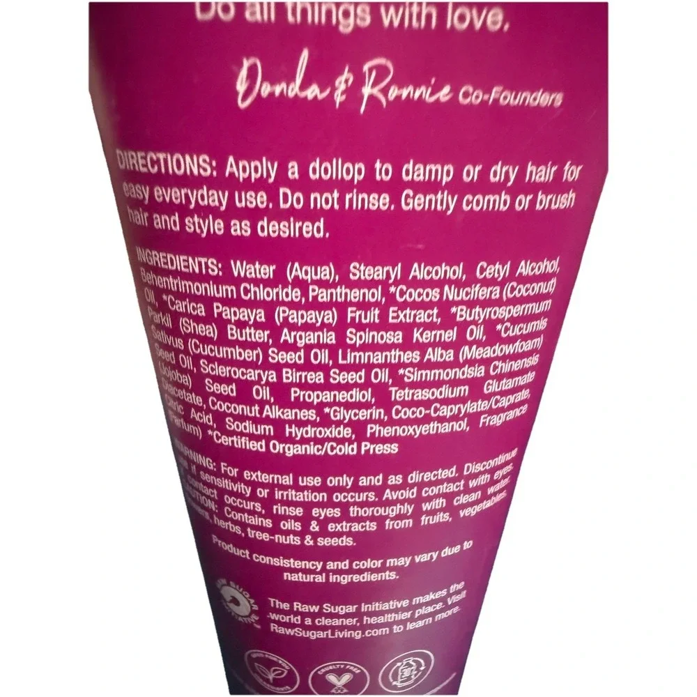 Raw Sugar The Mighty Cream Leave‎ In Conditioner Pro Vitamin B5